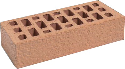 MATTONE TRAFILATO 5,5X12X25 ROSSO BUGNATO